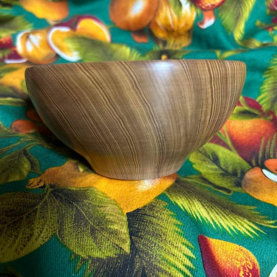 屋久杉工芸品 杉の舎 木目の美しいお碗 杉の香り 高級