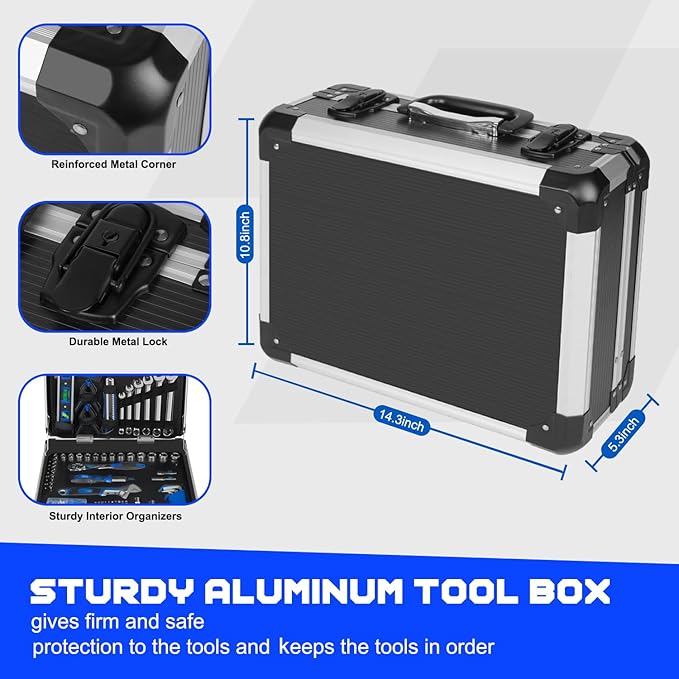 Kit de Herramientas Prostormer 259 Piezas con Caja de Aluminio miniatura 2
