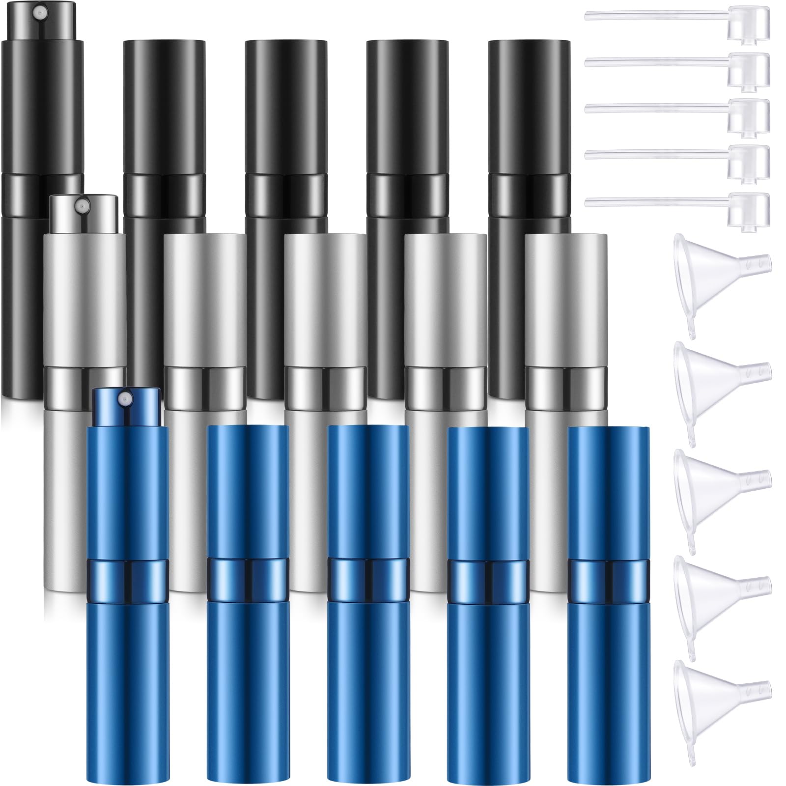 Remerry lot de 15 atomiseurs de parfum rechargeables de 8 ml flacons de haute précision