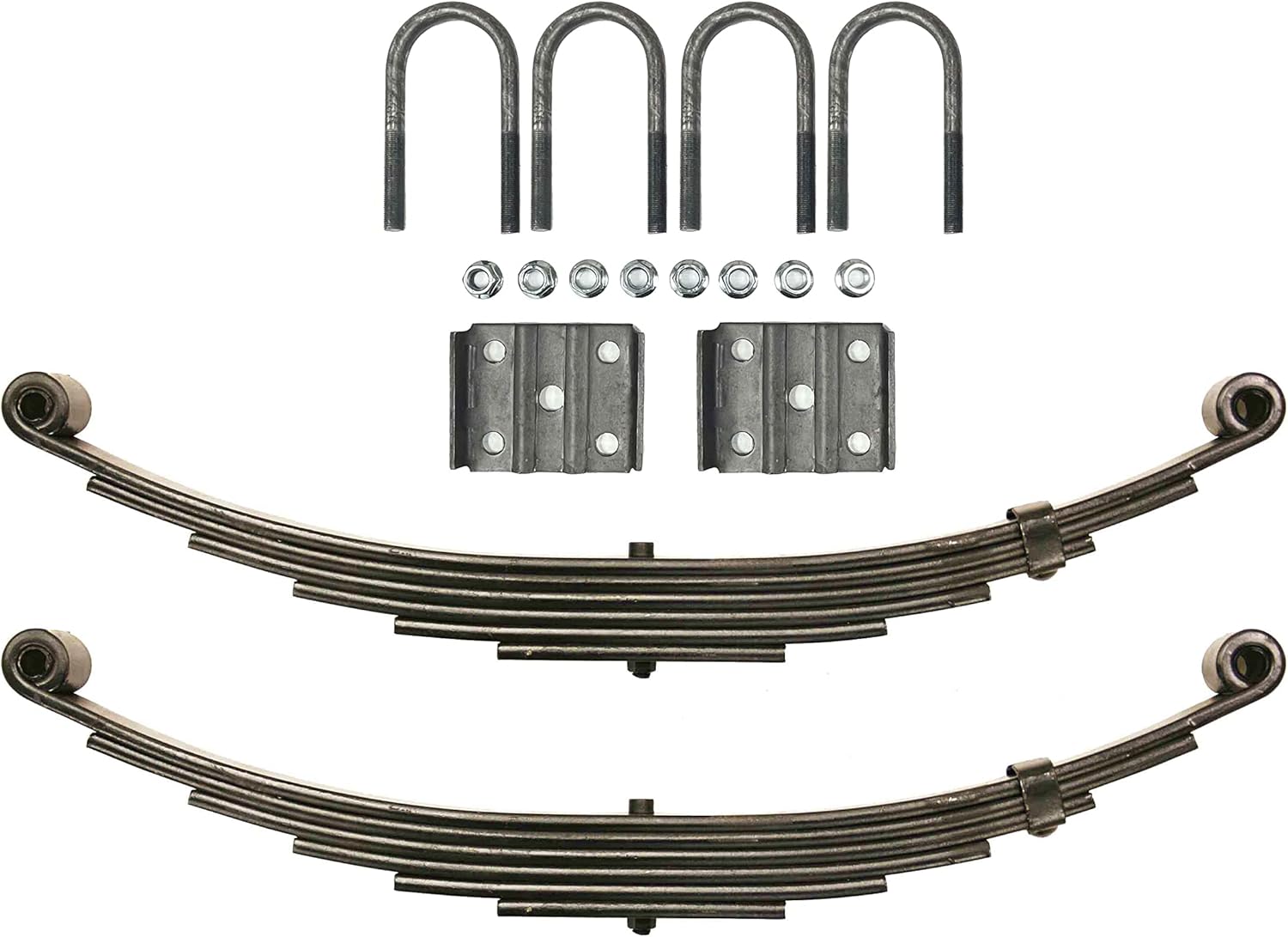 LIBRA 7000# 7k Single Trailer Axle Suspension Kit 3500# Leaf Springs U-Bolt Kit