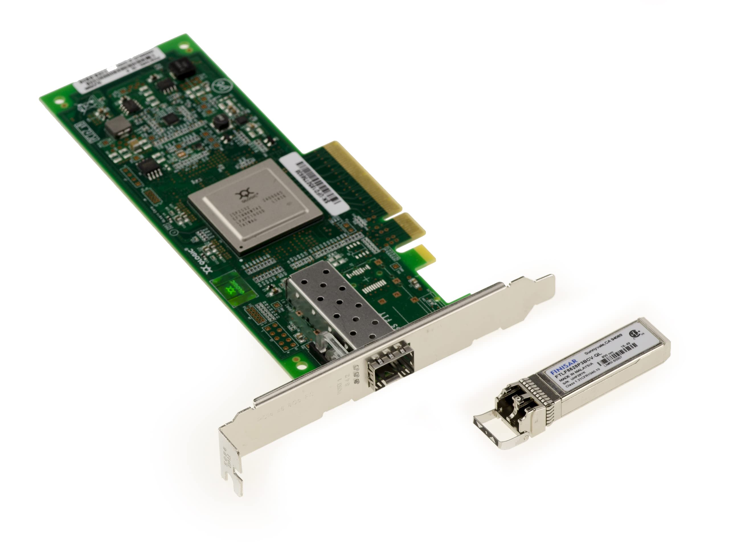 KALEA-INFORMATIQUE Scheda controller PCIe QLOGIC QLE2560 8G Fibra SFP+ LAN con modulo 850nm SFP+ LC MMF in dotazione