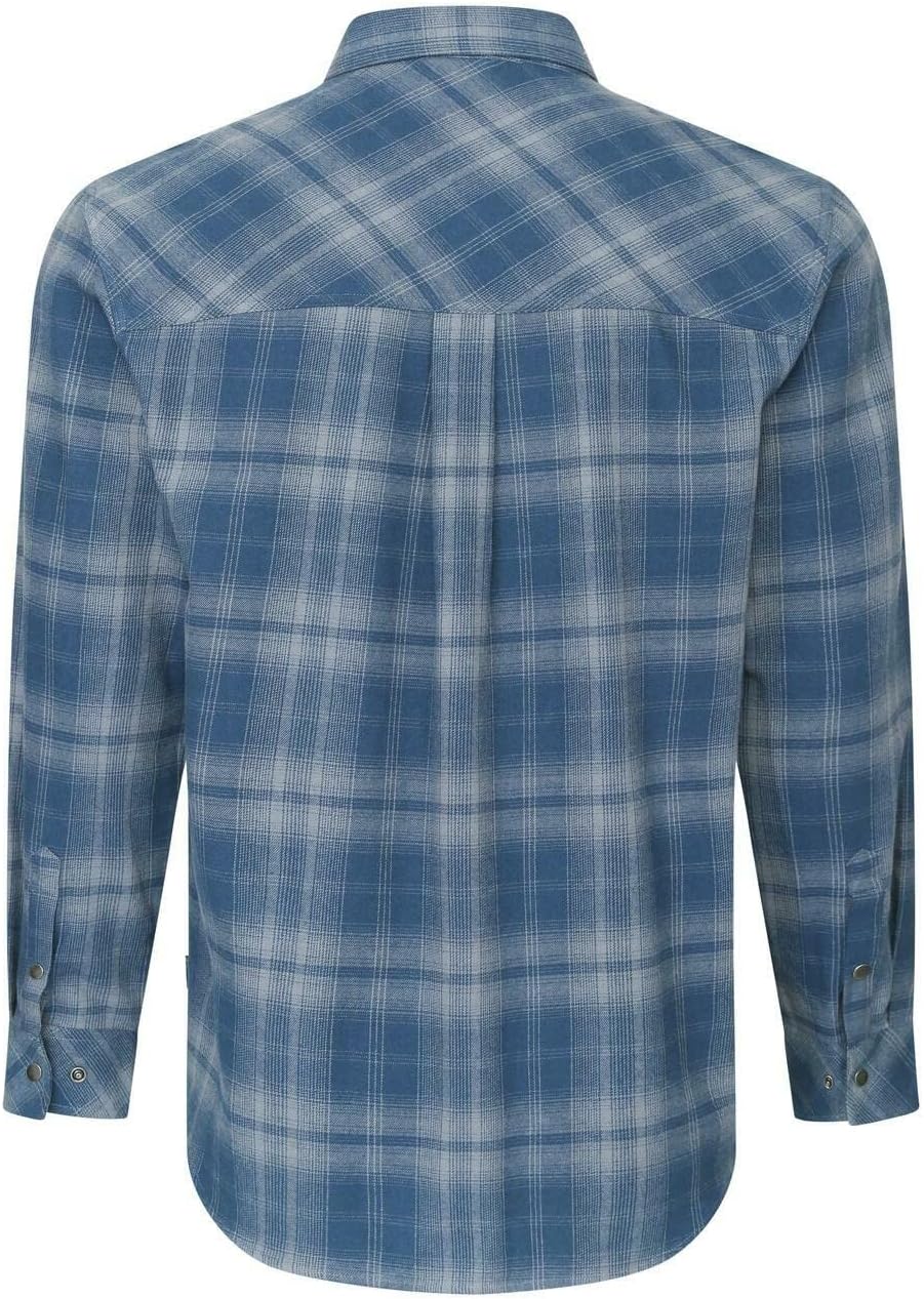 LA Police Gear Core Men's Button Down Long Sleeve Cotton Flannel Shirt, Comfortable, Breathable, Tactical Work Shirt - Image 2