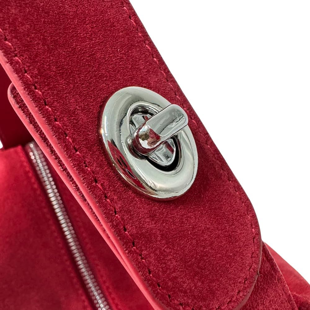 VAKAER Suede Tote Bag for Women, Suede Leather Crossbody Bag with Adjustable Strap Nubuck Shoulder Satchel Hobo Purse - Image 7