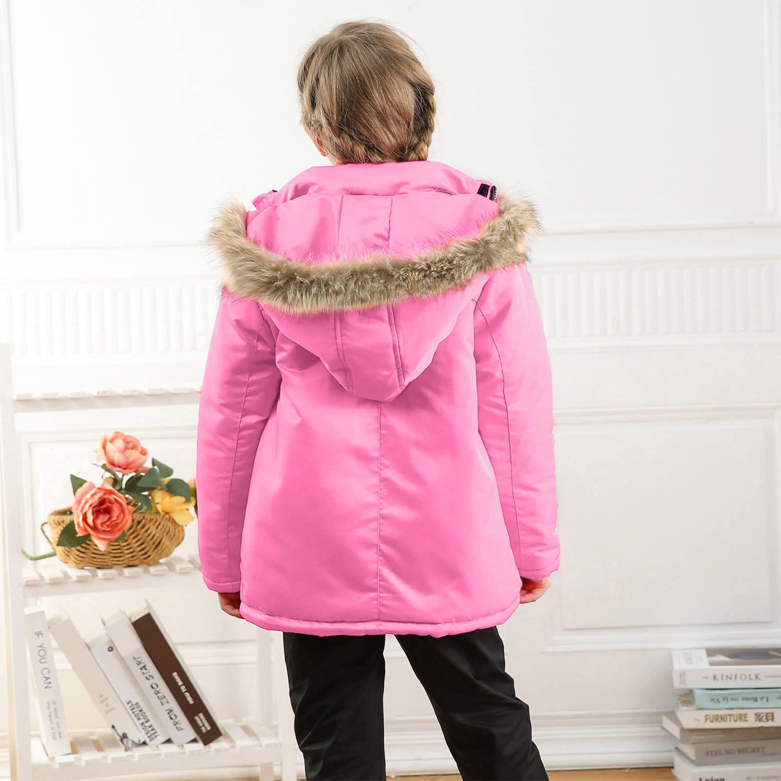 Generisch Jungen Winter Verdicken Mantel Mit Tasche Kapuzenjacke Dicke Baby Übergangsjacke Schneeanzug Kinder Winterjacken
