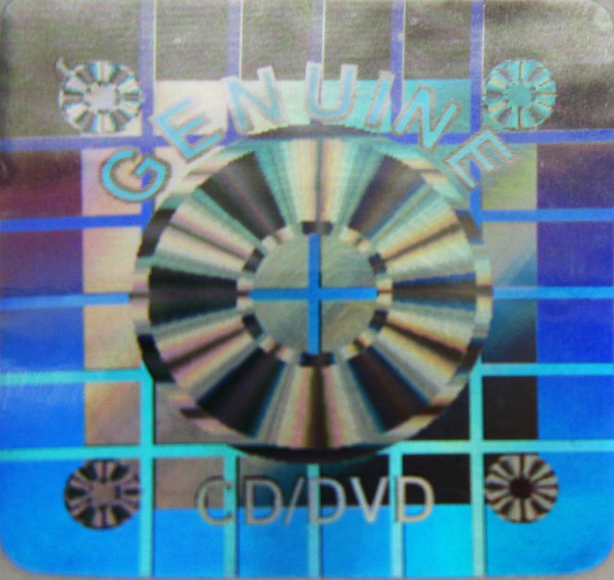 22mm Square CD / DVD Hologram Holographic Silver Security Stickers Labels (252)