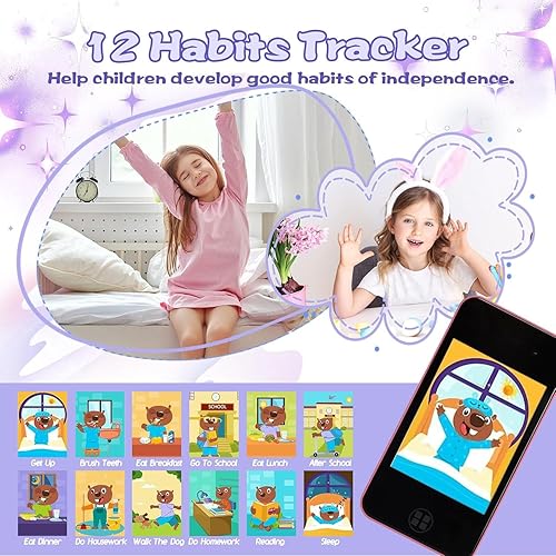 Miniatura 4 de Teléfono inteligente para niños, regalos de cumpleaños de Navidad para niños y niñas, juguetes de teléfono celular con doble cámara reproductor de