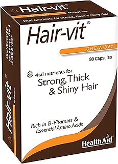 Hair Vitamins for Hair Growth with Essential Vitamins and Minerals, 90 Capsules, Pack of 1