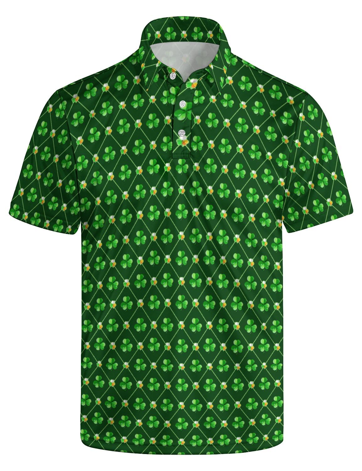 Mens Funny Golf Polo Shirts Short Sleeve Quick Dry Polo Shirts