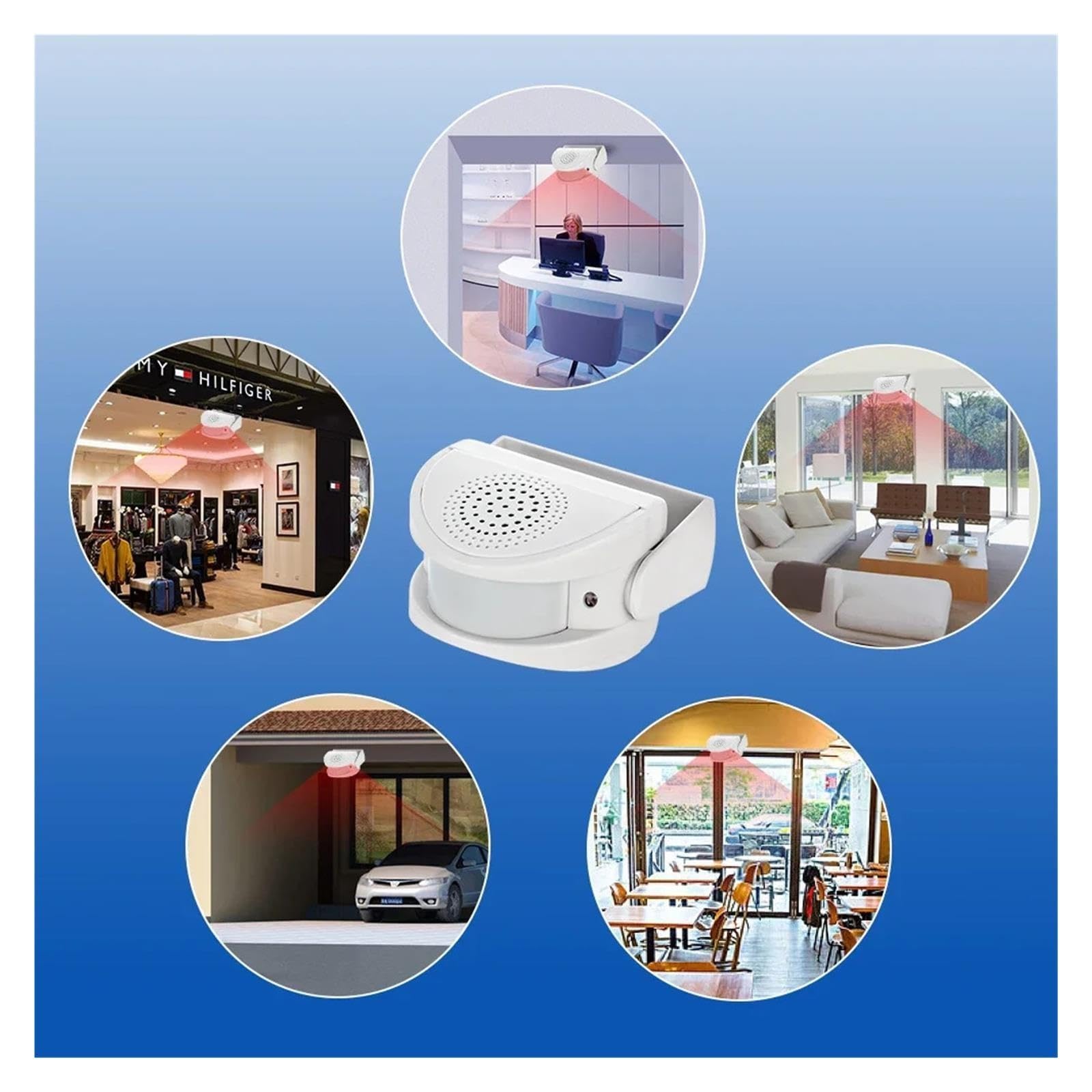 Campanello con sensore di movimento PIR wireless