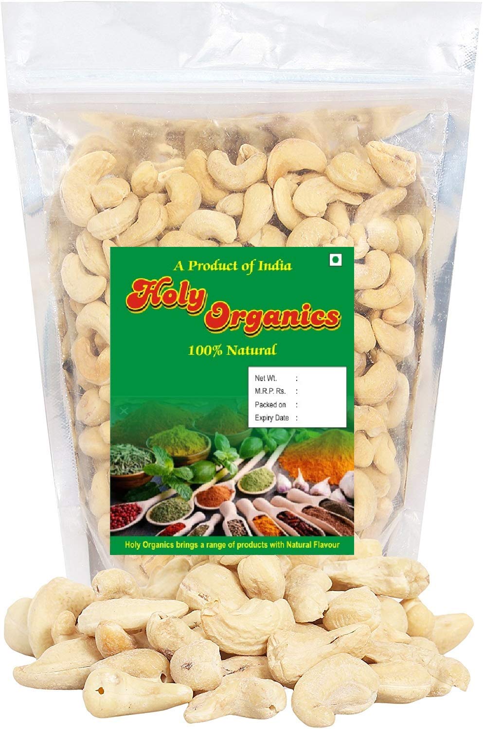 Noix de cajou grillées salées 500g Earth Best kaju sabut namak pour en-cas sain