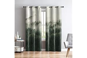 Renaiss Foggy Forest Blackout Curtains: Enchanting Forest Ambiance for Tranquil Spaces