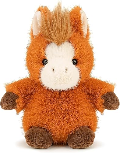 PEACH CAT Animal de peluche de caballo lindos peluches suaves juguetes pequeños de peluche regalos para niños
