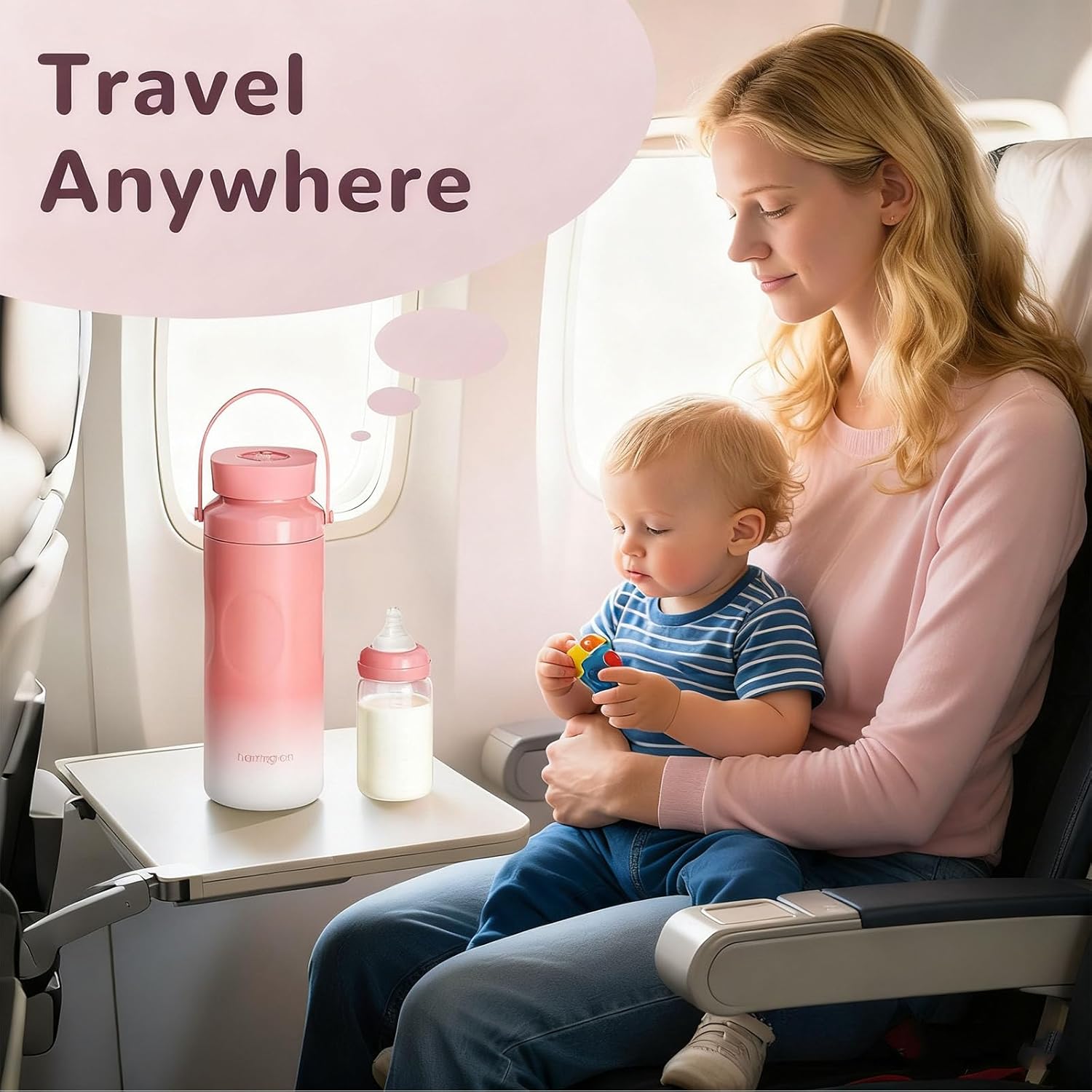 Portable Bottle Cooler for Breastmilk Travel 2 Pack Breastmilk Cooler Reusable 22oz Portable Chiller with 24 Hours BPA Free - Image 7