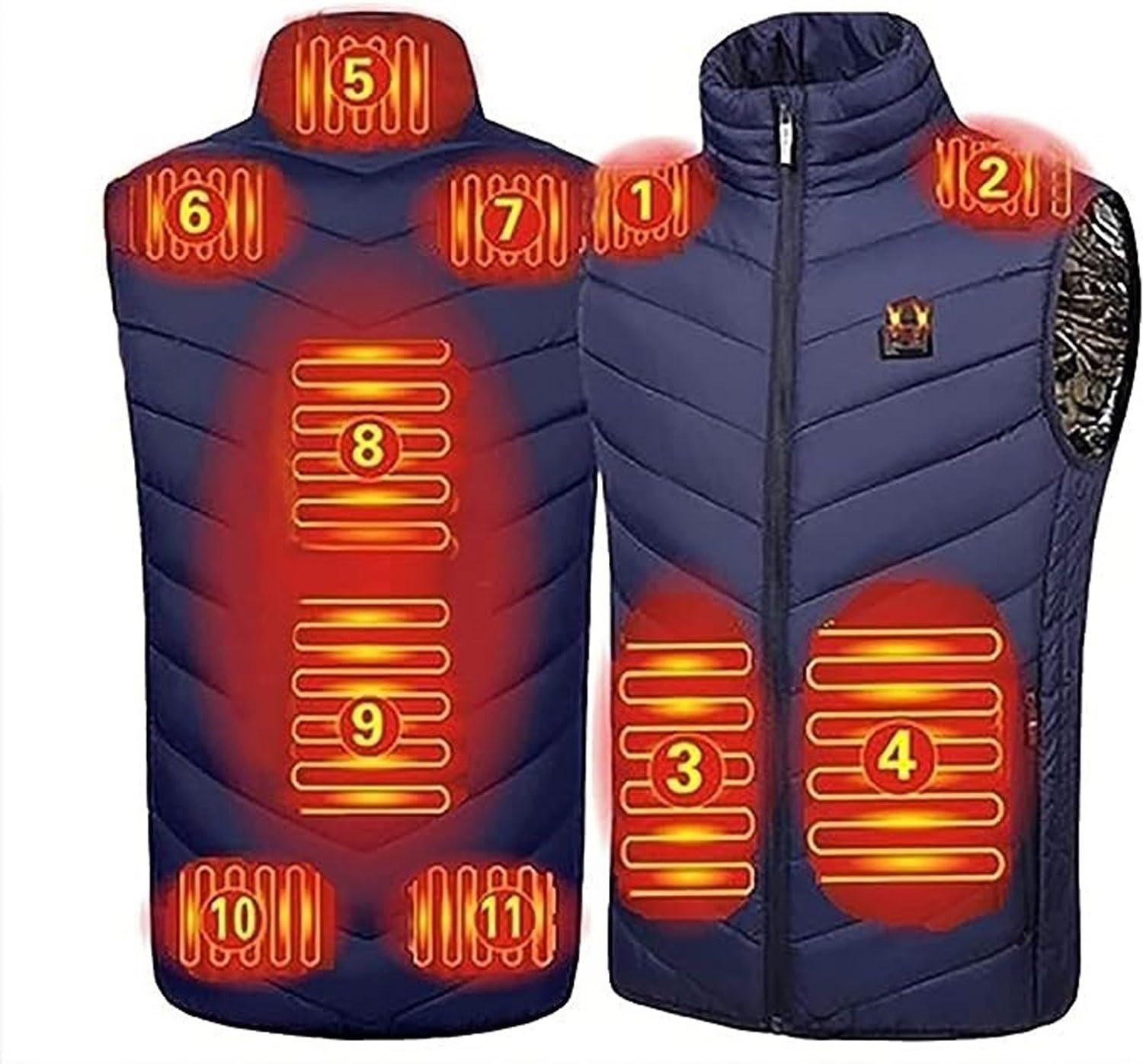 Chaleco Calefactable Hombres Mujeres - Chaqueta Calefactable USB, Banco De Energía De Chaleco Calefactable For Exteriores