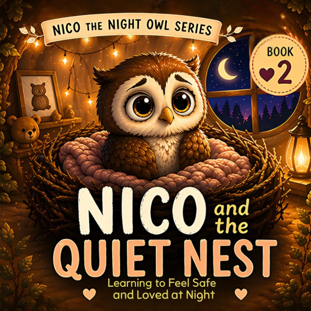 Nico and the Quiet Nest: Learning to feel safe and loved at night (Nico the Night Owl Series)