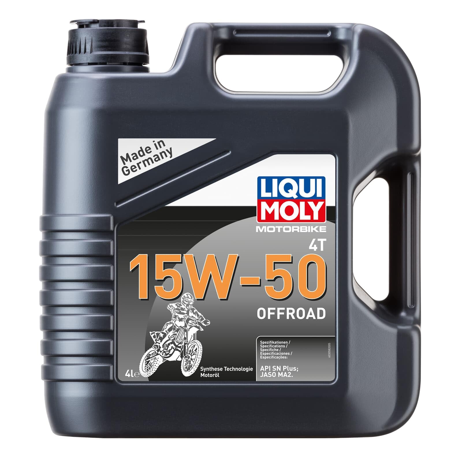 LIQUI MOLY Motorbike 4T 15W-50 Offroad | 4 L | Tecnología de síntesis de motocicletas Aceite del motor | 3058