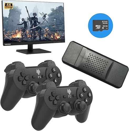 Miniatura 7 de Consola de juegos retro, palo de juego retro inalámbrico, videojuegos Plug and Play para juegos nostálgicos de TV, más de 10,000 juegos y 9