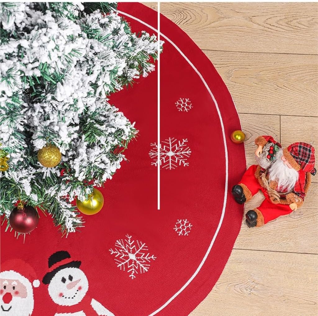 Tree Skirt Christmas Christmas Tree Skirt Knitted Tree Skirt Apron Christmas Tree Skirt Knitted Old Man Christmas Decoration Christmas Skirt Tree