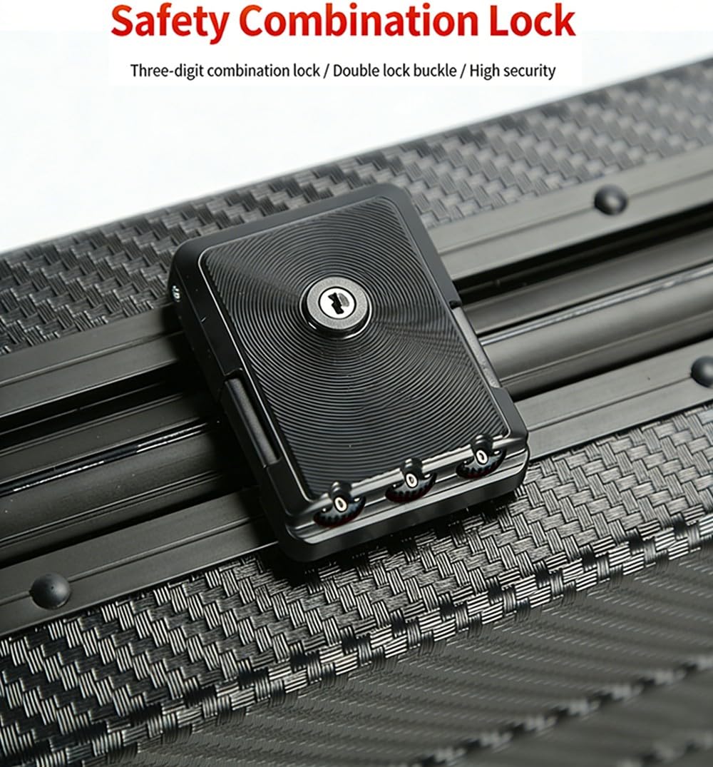 Valigetta Porta Armi Tattica 80/90/100/120 cm in ABS, Custodia Dura con Chiusura di Sicurezza, Interno Imbottito Antiurto per Fucili, Attrezzature da Pesca
