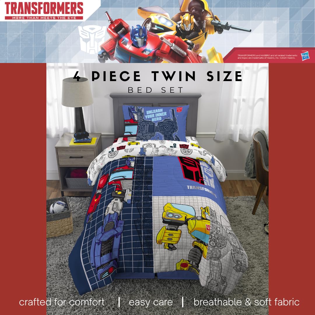 Franco Transformers Optimus Prime Super Soft Comforter and Sheet