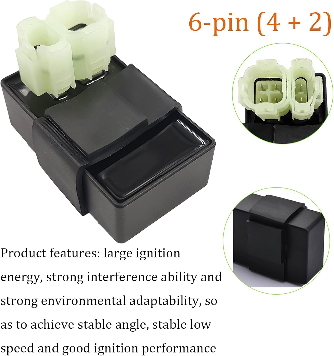 ATV Ignition Coil 6 Pin CDI 4Pin DC Rectifier For TaoTao 90cc 110cc ATV | GY6 Starter Solenoid ATV Ignition Coil 6 Pin CDI Box DC 4 Pin Rectifier