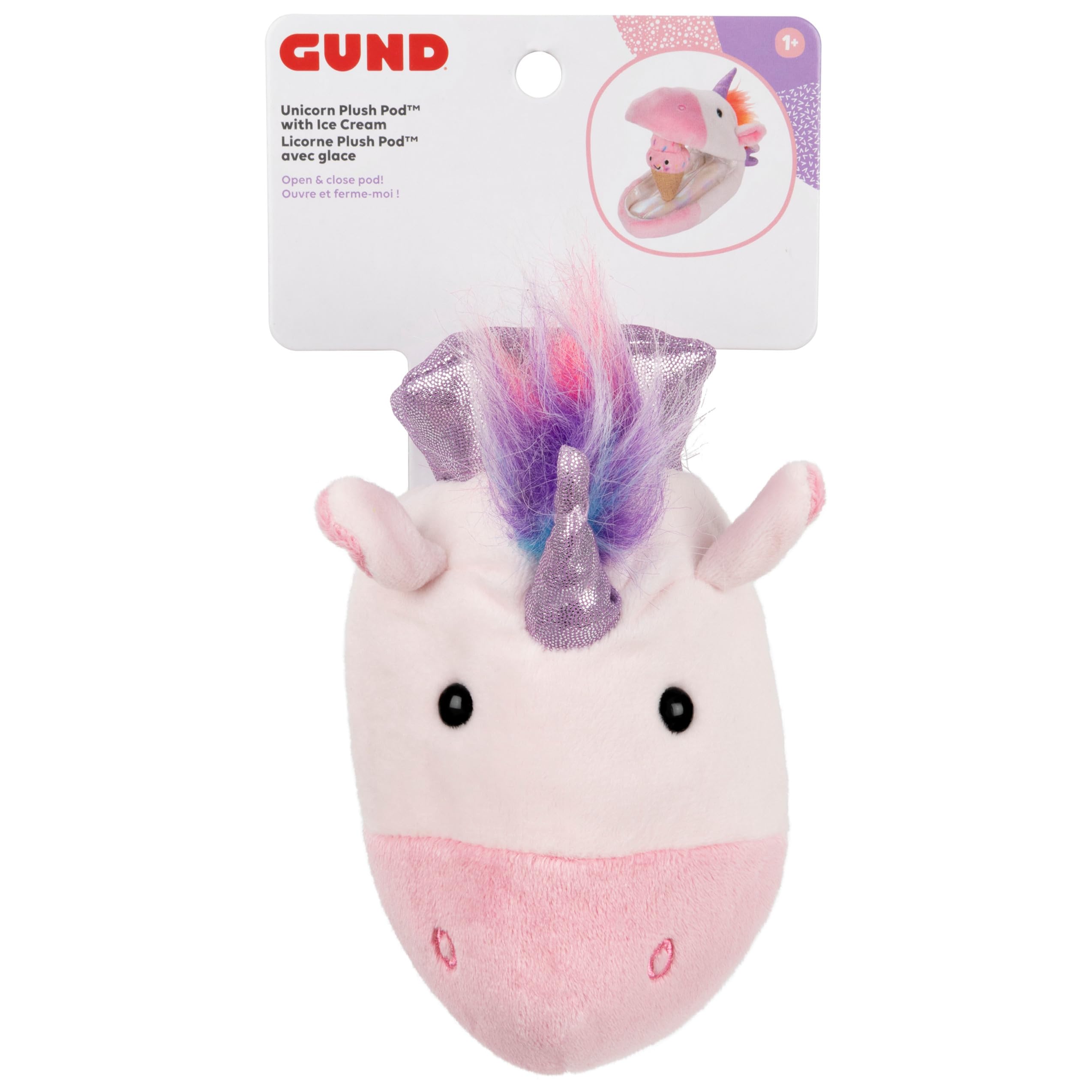 GUND Pluszowa kapsuła - jednorożec z lodami, 24 cm