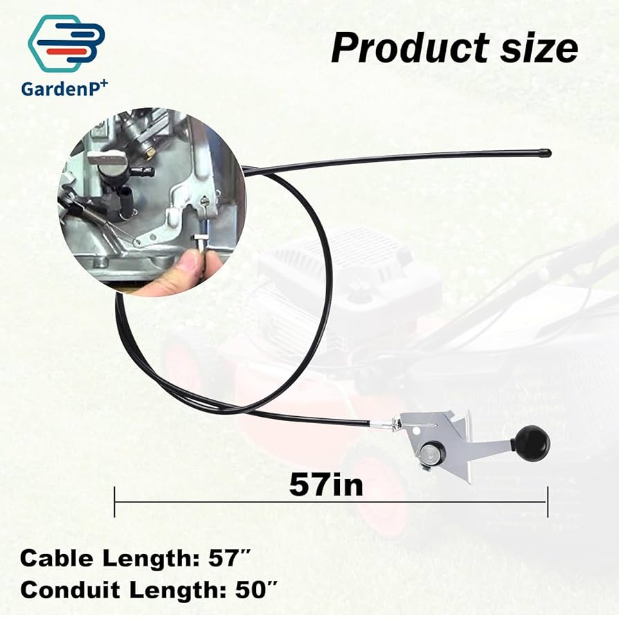 Cylinman 055802000 Throttle Cable Fit For Bad Boy Mowers ZT Elite, MZ Rambler, Compact Outlaw, Maverick 055-8020-00 53 Inches