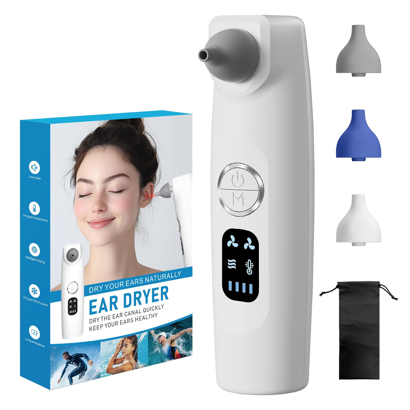 Ear Dryer Ear Blow Dryer Swimming Ear Moisture Swimmers Ear Drier Swim Ear Blower Electronic Ear Water Remover