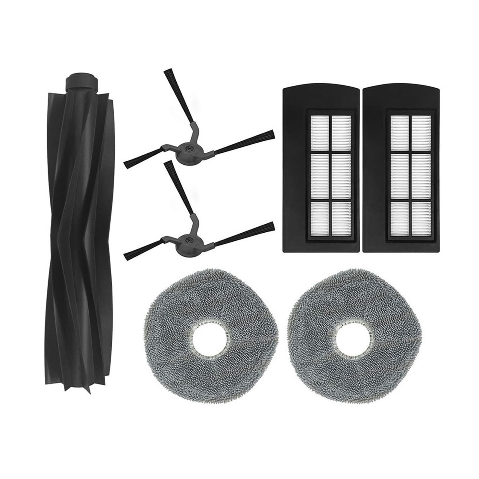 Main Side Brush Hepa Filter Mop Rag,Compatible With Eufy X9/X9Pro Robot Vacuum Cleaner Accessories(C)