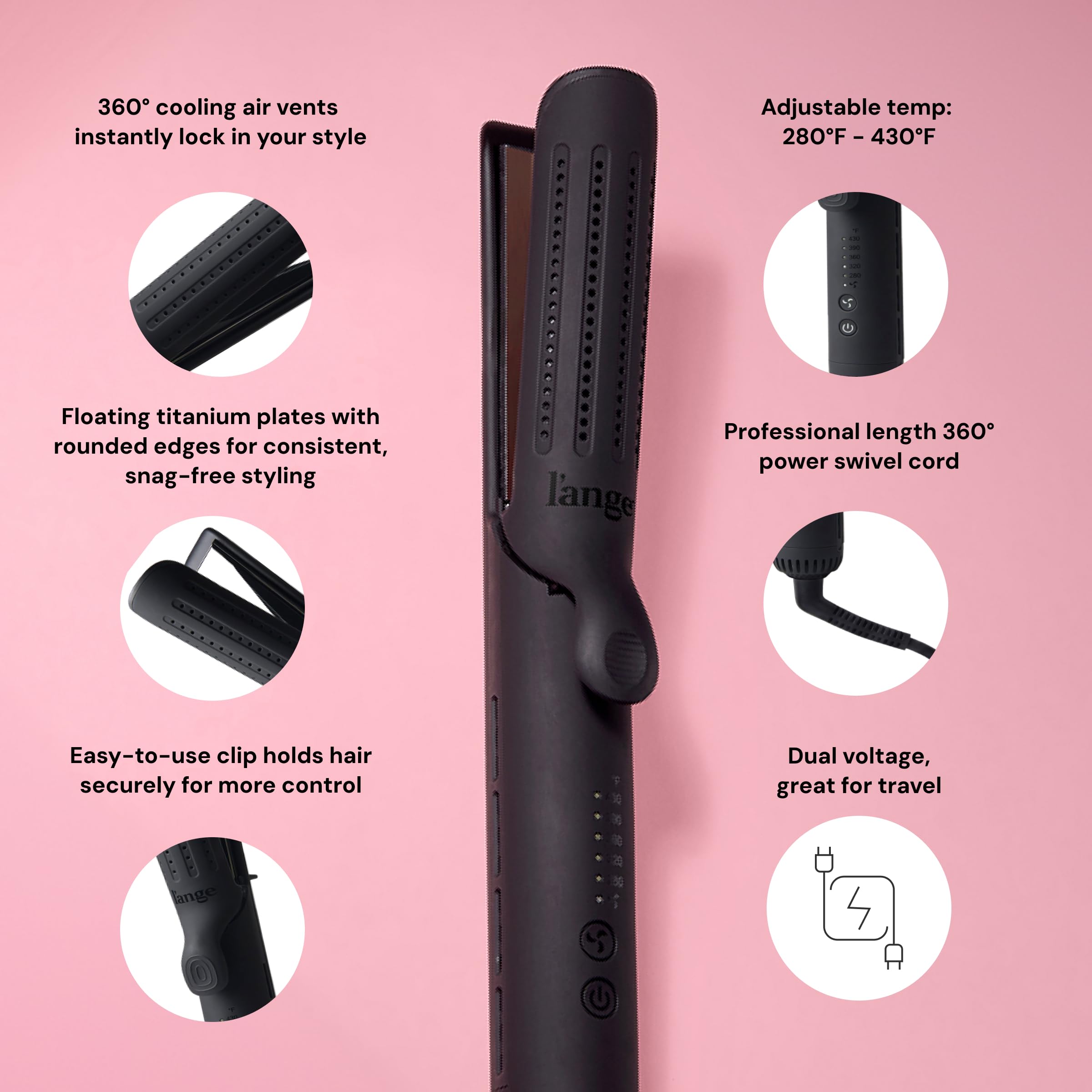 L’ANGE Hair Le Duo Styler: Curl & Straighten -3