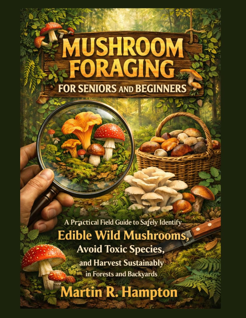 MUSHROOM FORAGING FOR SENIORS AND BEGINNERS: A Practical Field Guide to Safely Identify Edible Wild Mushrooms, Avoid Toxic Species, and Harvest Sustainably in Forests and Backyards