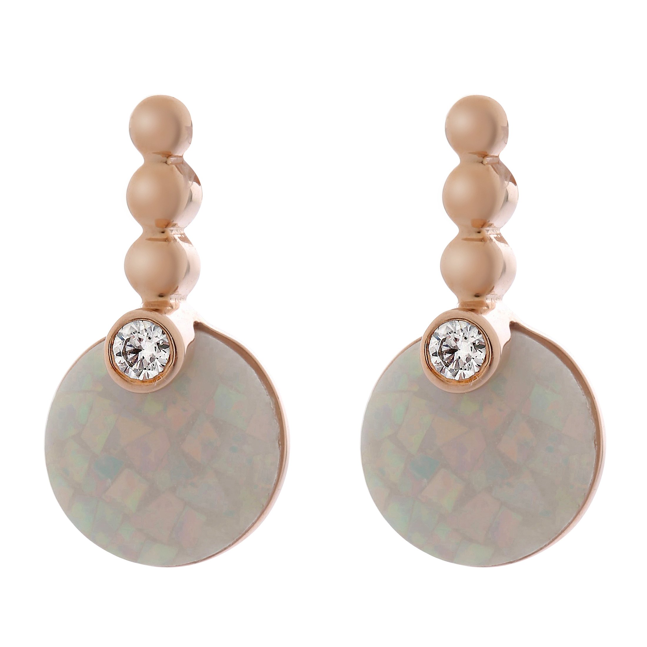 Orphelia Women Silver Dangle & Drop Earrings - ZO-7231/RG