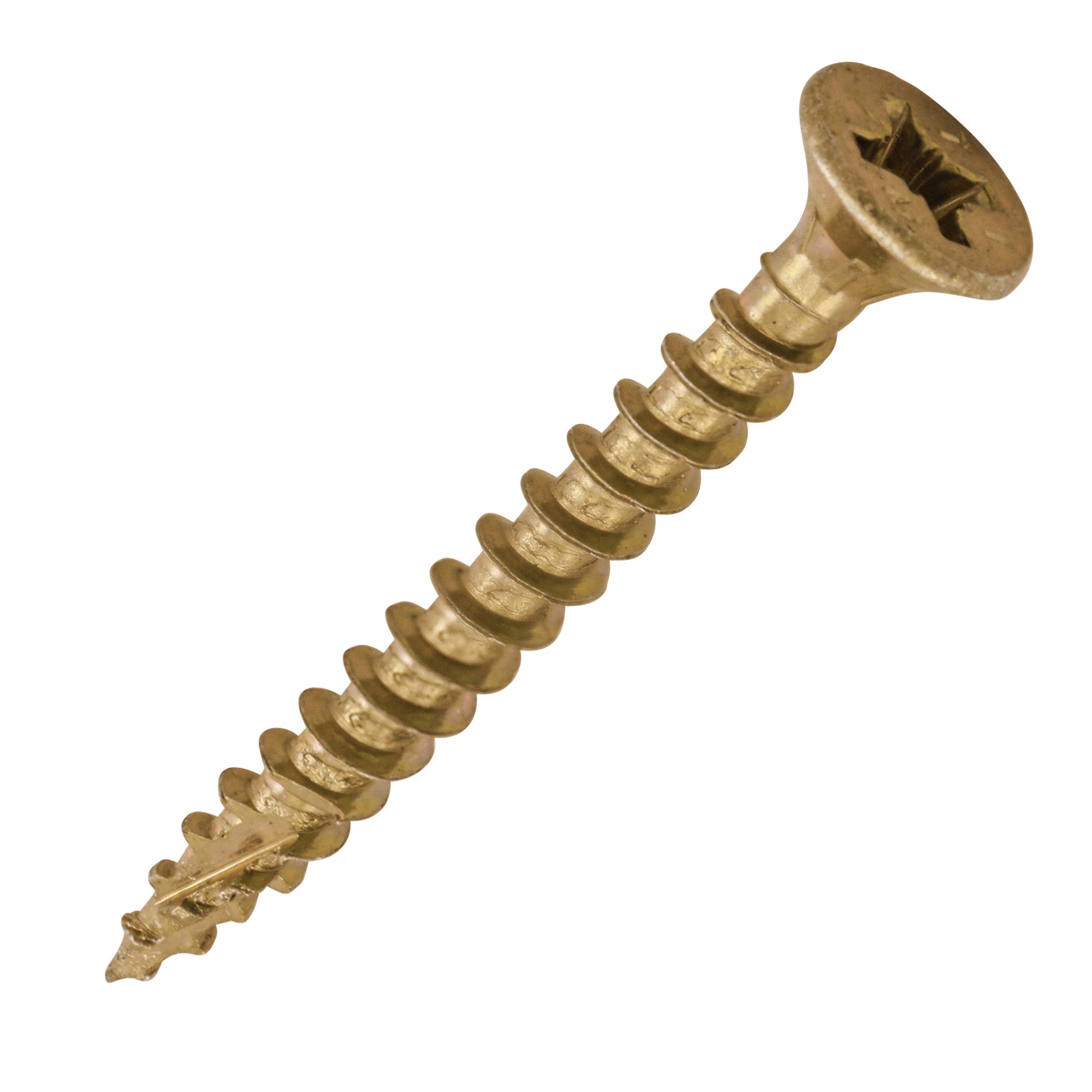 Timco C2 Strong-Fix Multi-Purpose Premium Countersunk Gold Woodscrews4.0 X 35 (200Pcs) from B&Q