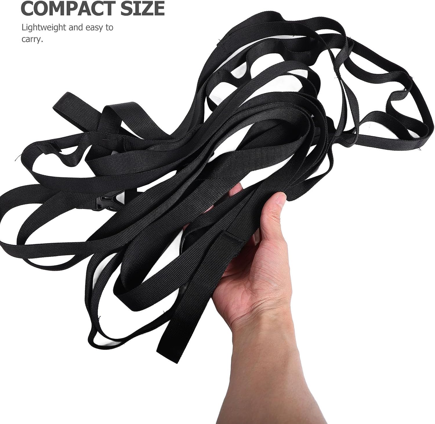 Portable Camping Clothesline with Adjustable Length and Hook Design, Multi-Functional Organizer Strap with Carabiners for Travel and Car Travel Outdoor Use