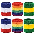 BEACE Sweatbands Sports Wristband for Men & Women - Moisture Wicking Athletic Cotton Terry Cloth Sweatband for Tennis, Basketball, Running, Gym, Working Out