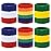 BEACE Sweatbands Sports Wristband for Men & Women - Moisture Wicking Athletic Cotton Terry Cloth Sweatband for Tennis, Basketball, Running, Gym, Working Out