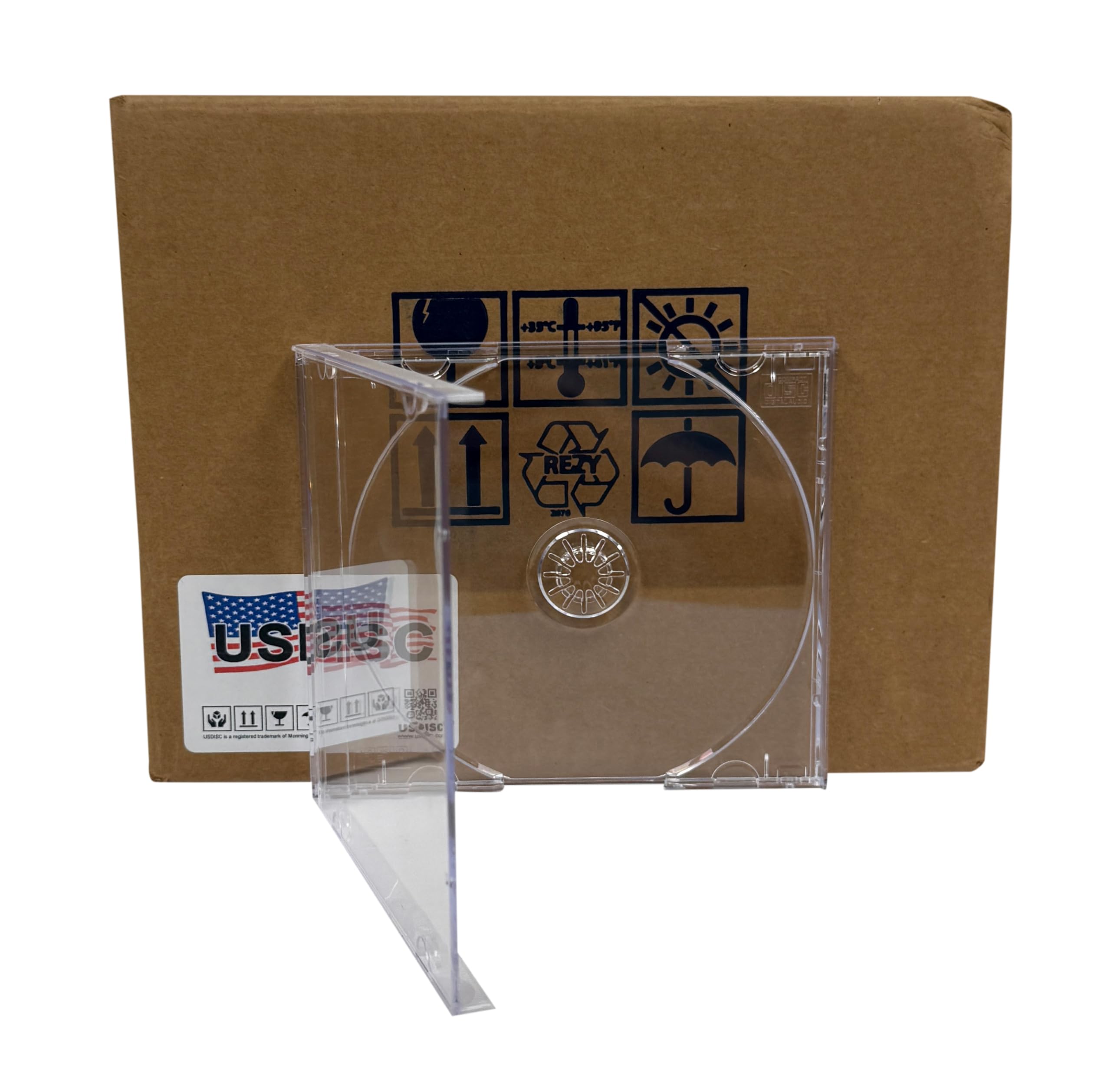 Amazon.com: USDISC CD Jewel Cases Standard 10.4mm Heavyweight 90g