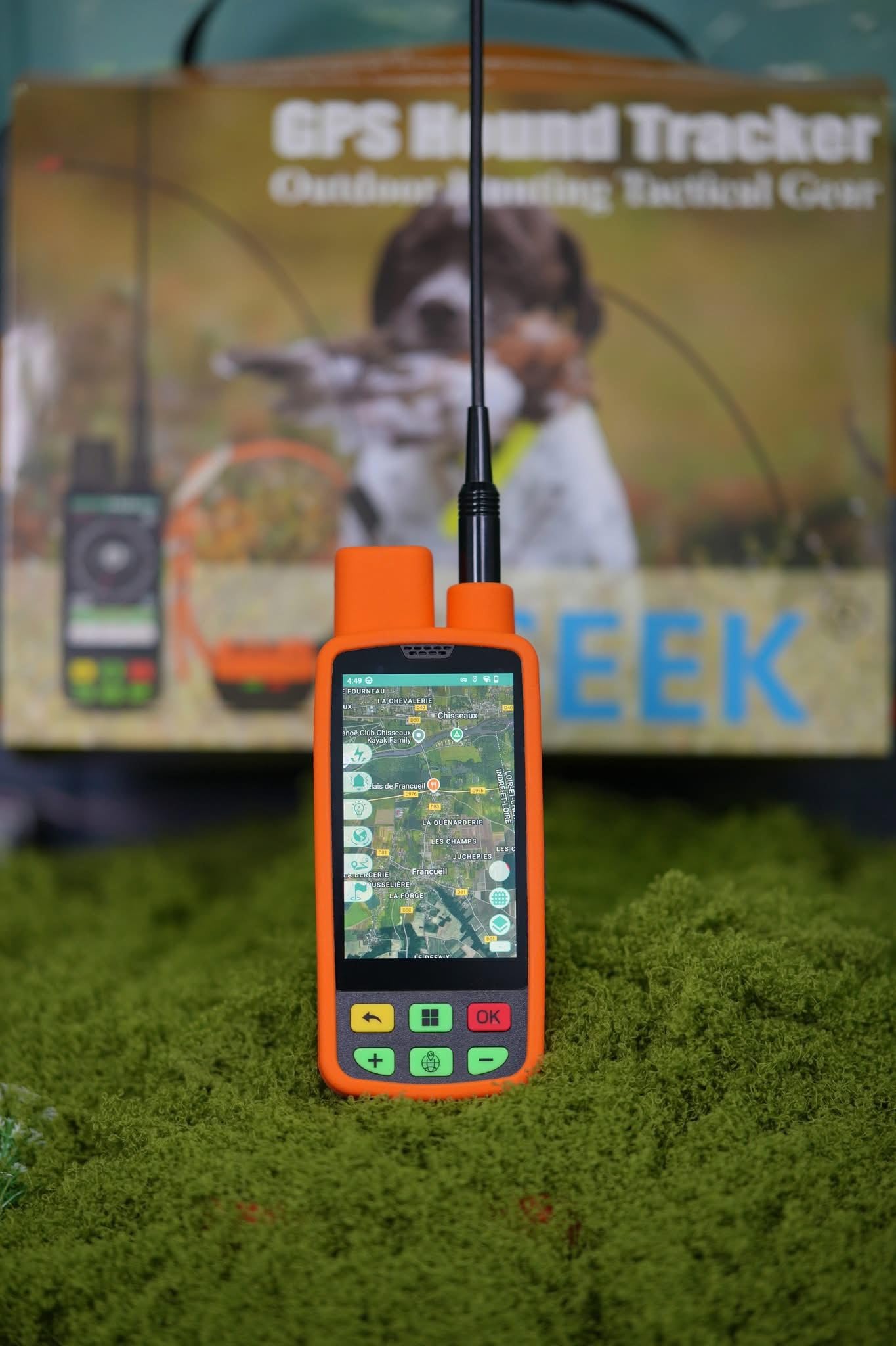 Localizador GPS para Perros, Rastreador 4G con Pantalla Digital, Kit Completo con Collar y Estuche