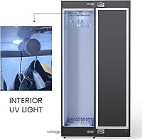 Vista 3 de Equator 7.6cf Secadora de Vapor Inteligente de Armario 4 Perchas Móviles Quick20 Refresh Sin Arrugas en Negro