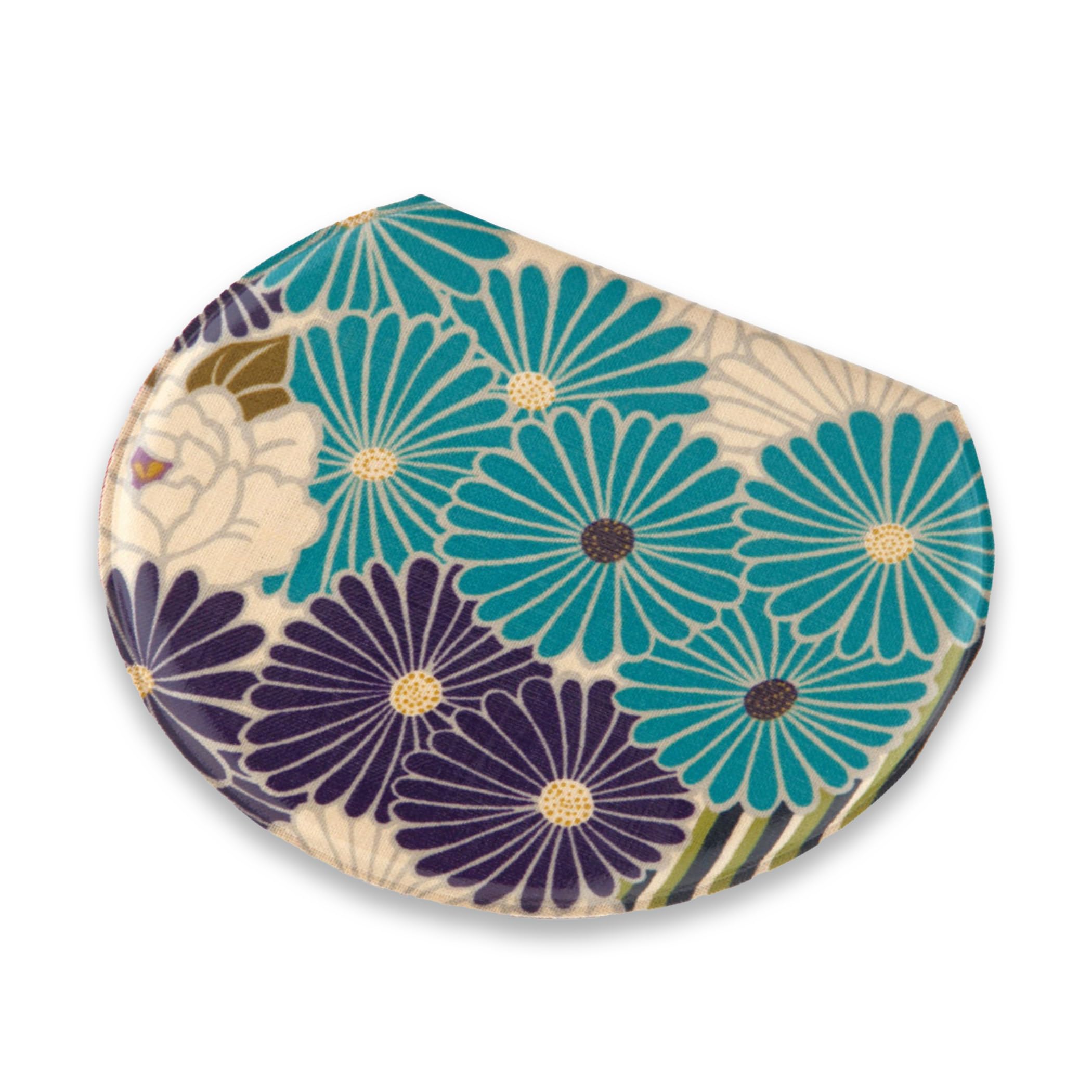 Retro Flower Folding Mirror with Stand