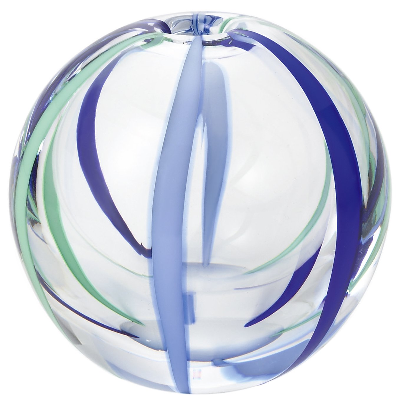 Tsugaru Vidro Handmade Glass Bud Vase Summer Sky 2.8in Aderia Japan