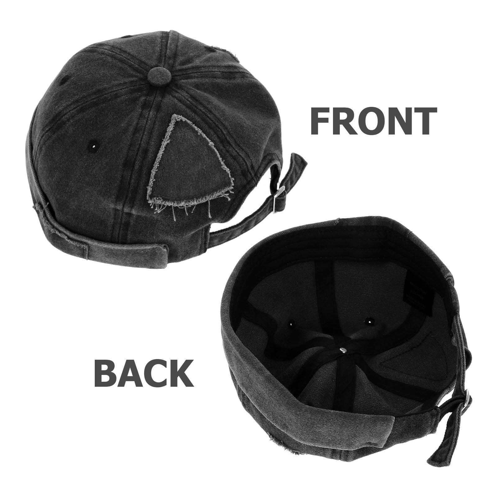 Healeved Berretto Senza Visiera da Uomo in Design Cinese Vintage, Cappello Traspirante in Cotone Casual, Berretto Senza Bordo Adatto per Uso Quotidiano e attività all'Aperto