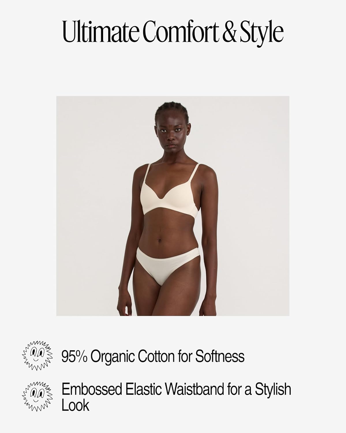 Organic Basics womens Core Thong Cotton Underwear - Image 3