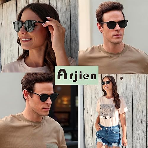 Miniatura 2 de Lentes de sol polarizados de moda para mujeres y hombres, 2024, retro, redondos, para mujer y hombre, lentes de sol TR90 con marco con protección