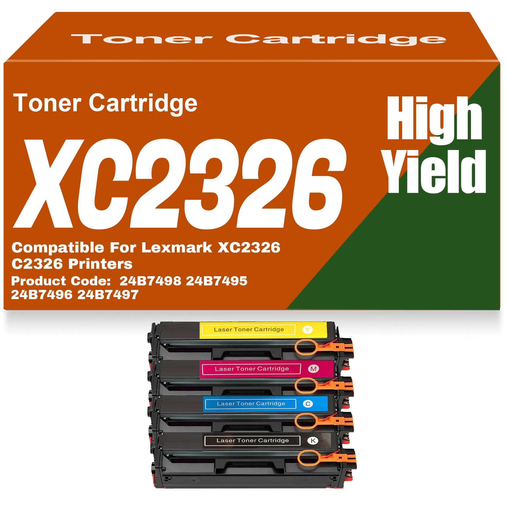 Cartouches Lexmark C2326 XC2326 pour remplacer vos toners couleur épuisés haute capacité