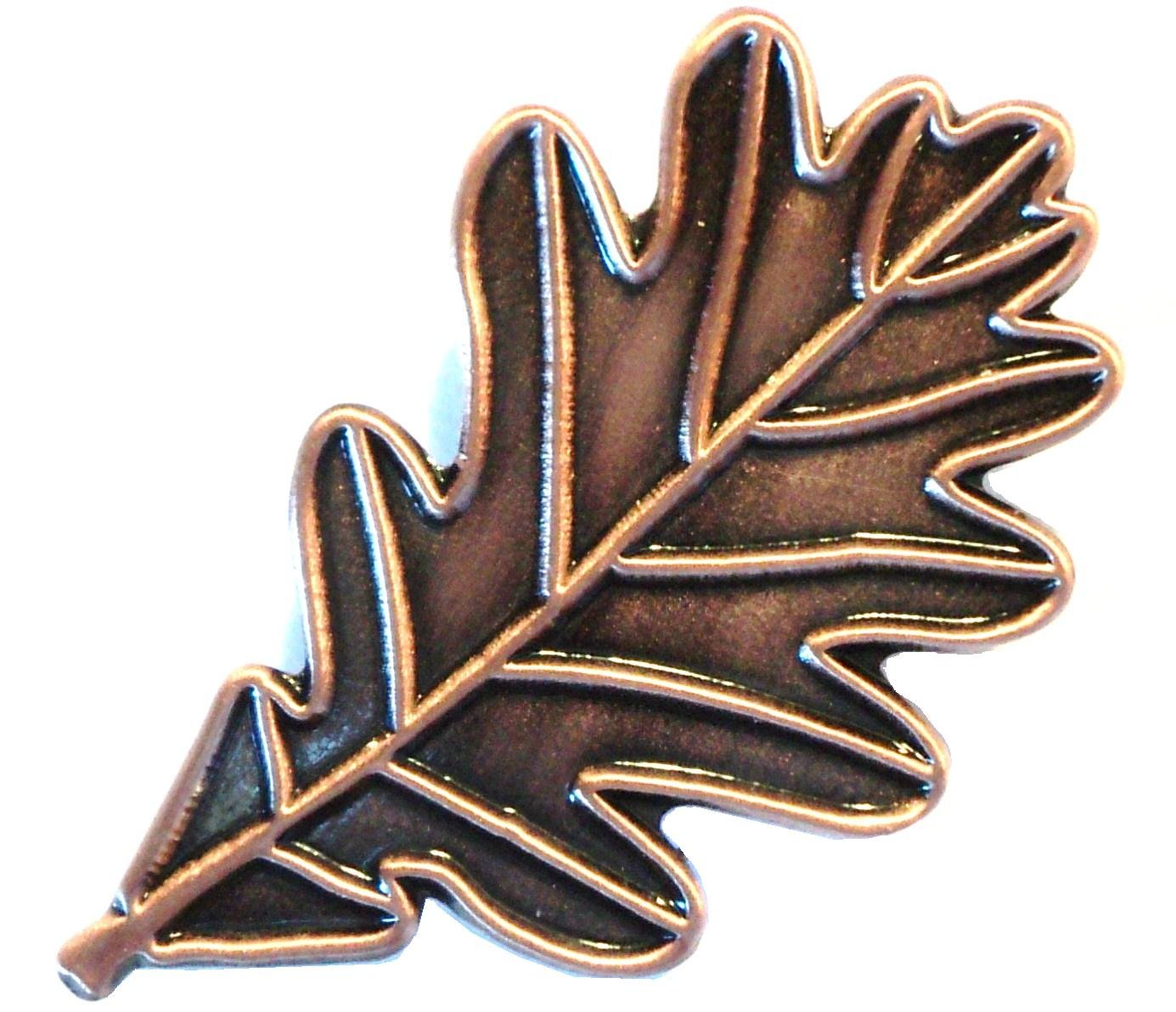 Celtic Oak Leaf Spiritual Mythological Life Strength Wisdom Symbol Metal Pin Badge