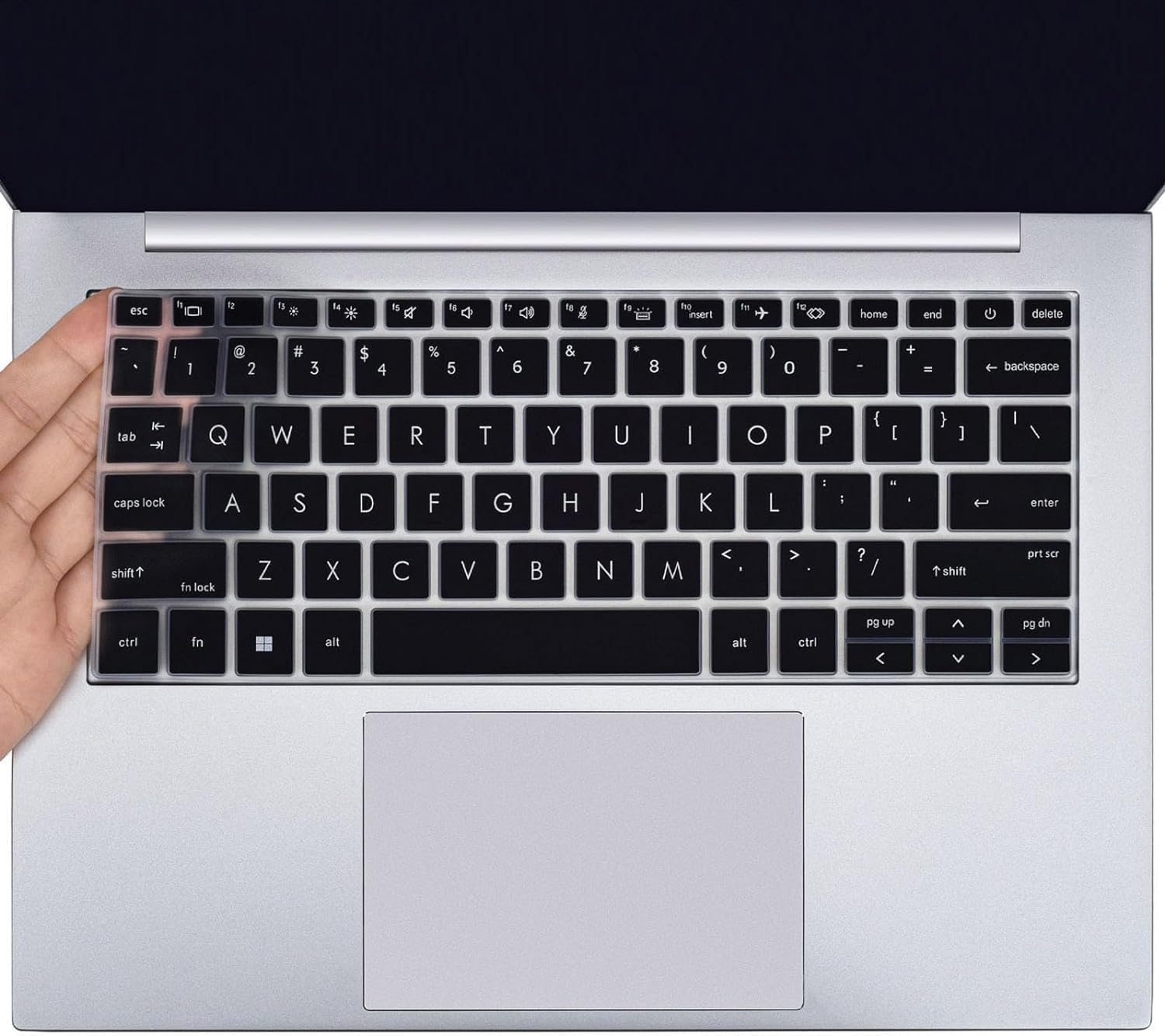 Capsa Silicone Keyboard Cover for HP EliteBook 845 G7 G8 14 inch Notebook with Point.. (Black)