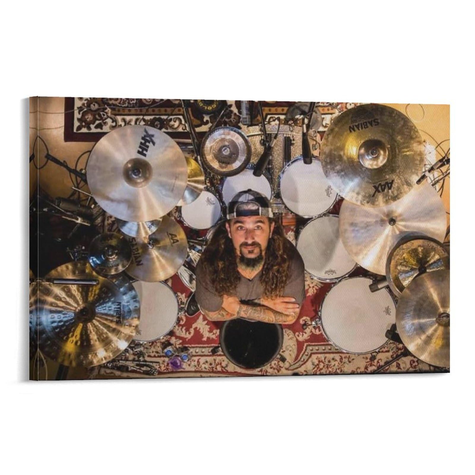 FCOIN Mike Portnoy Canvas Poster Picture Print Wall Art Poster Painting Canvas Posters Artworks Room Aesthetic 12x18inch(30x45cm)