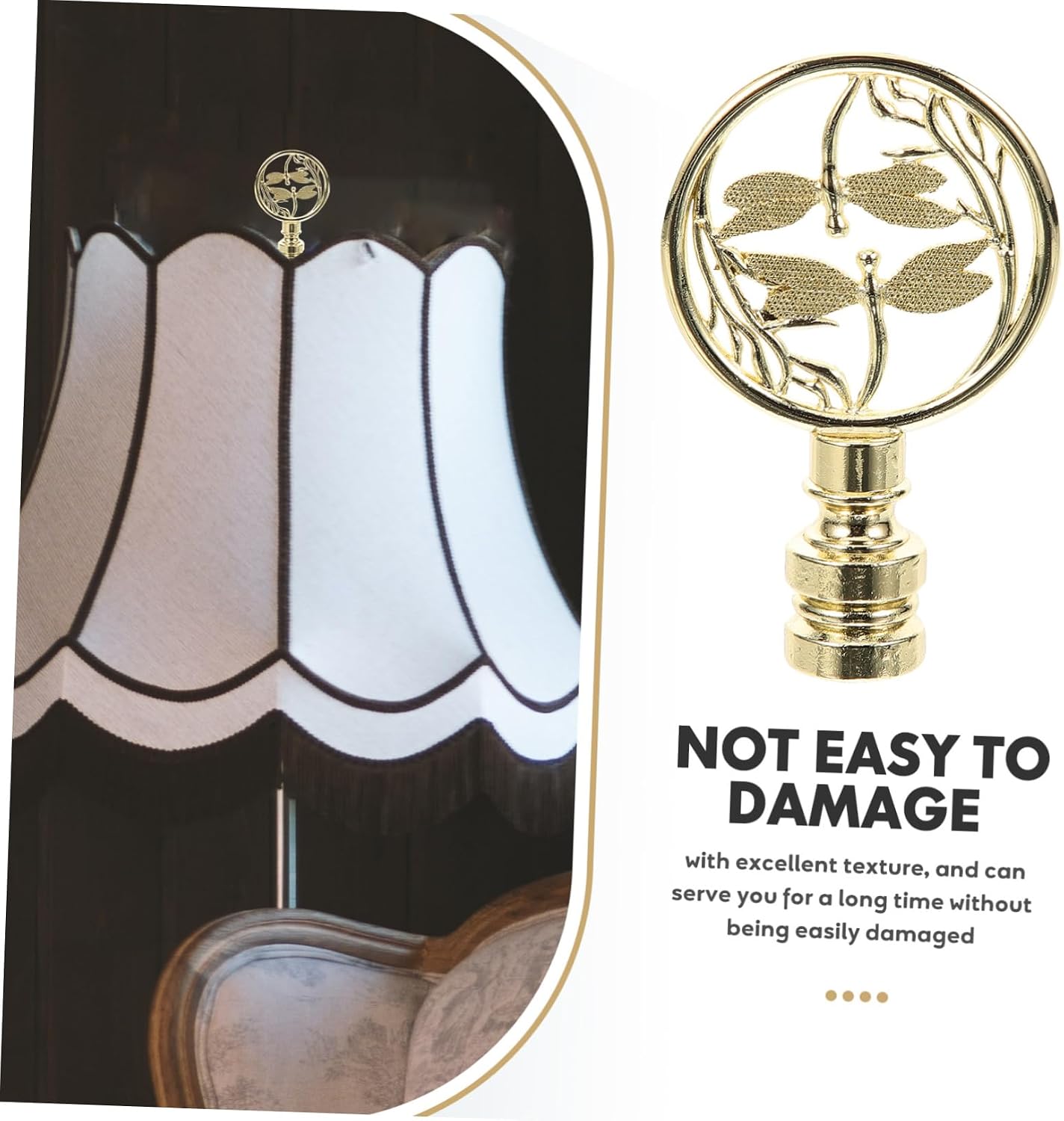 Holibanna Chic Lamp Finial Replacement Solid Design Tapped Light Knob Decoration for Table and Floor Lamps for Shade Enhancements