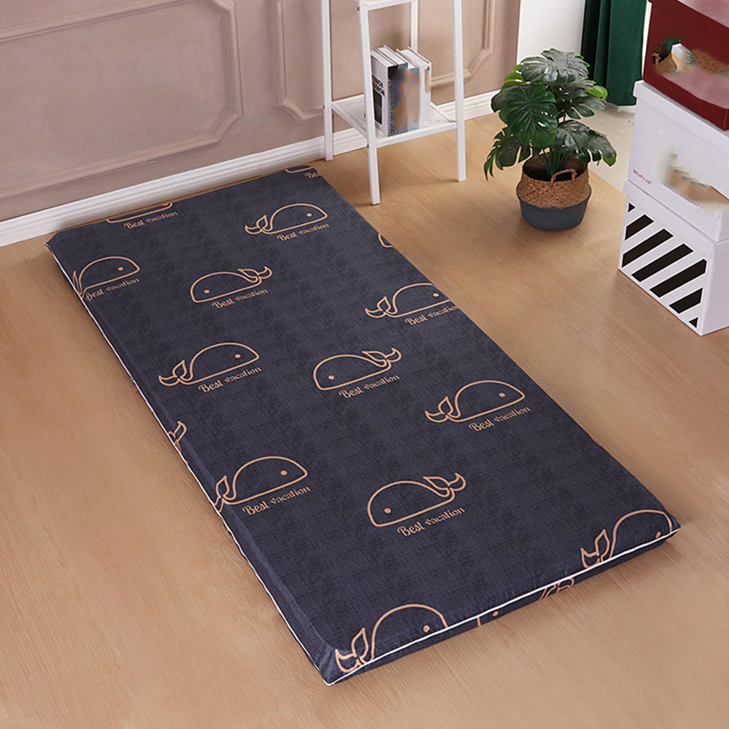 LDLCYCN ,D,150x200cm/QUEEN, Futon Mattress Cover Zipper Japanese Floor Mattress Cover Tatami Mat Cover